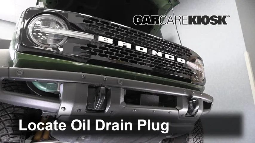 2022 Ford Bronco Black Diamond 2.7L V6 Turbo Huile Changer l'huile et le filtre à huile